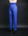 A cobalt blue, shawl lapel suit & pant Trouser